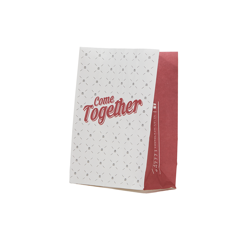 שקית נייר להמבורגר בודד