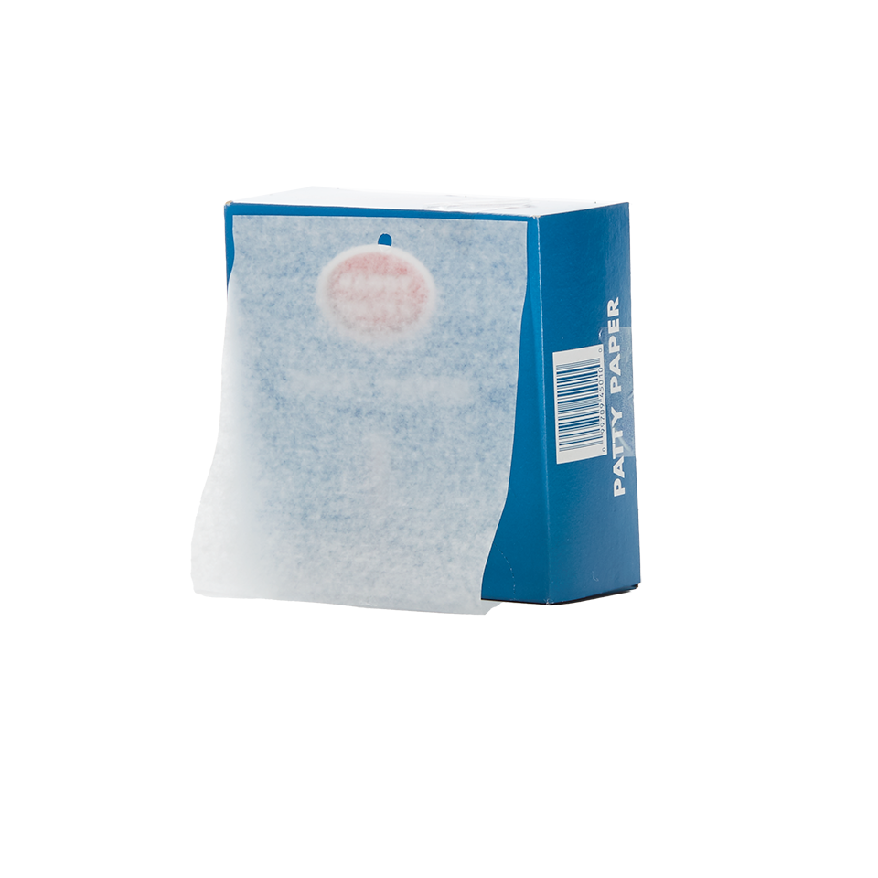 נייר הפרדה להמבורגר עם חור