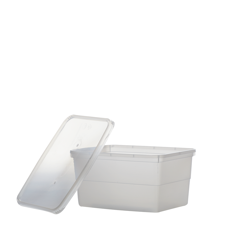 קופסא מלבן שקוף 2 ק"ג